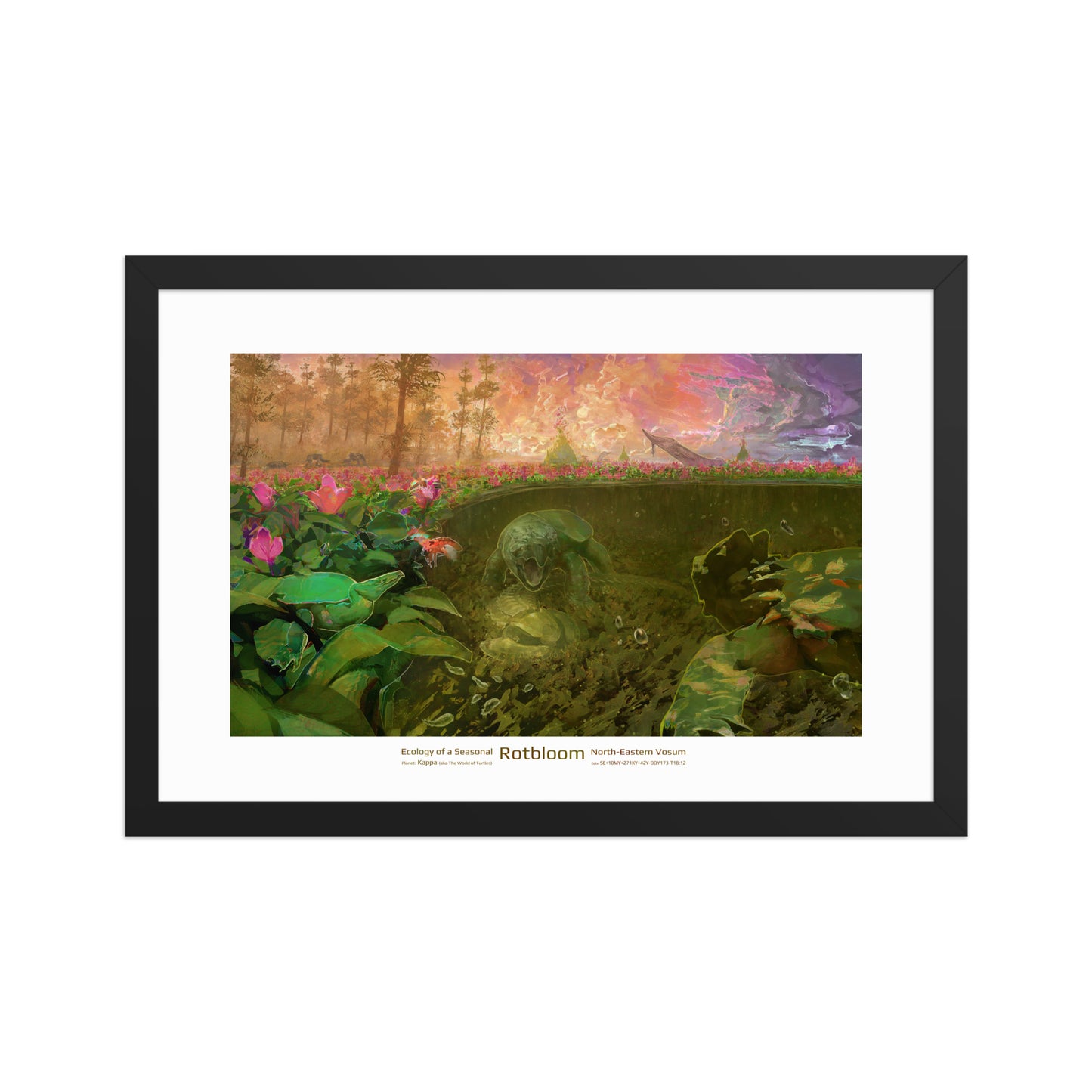 Rotbloom - Framed Art Print