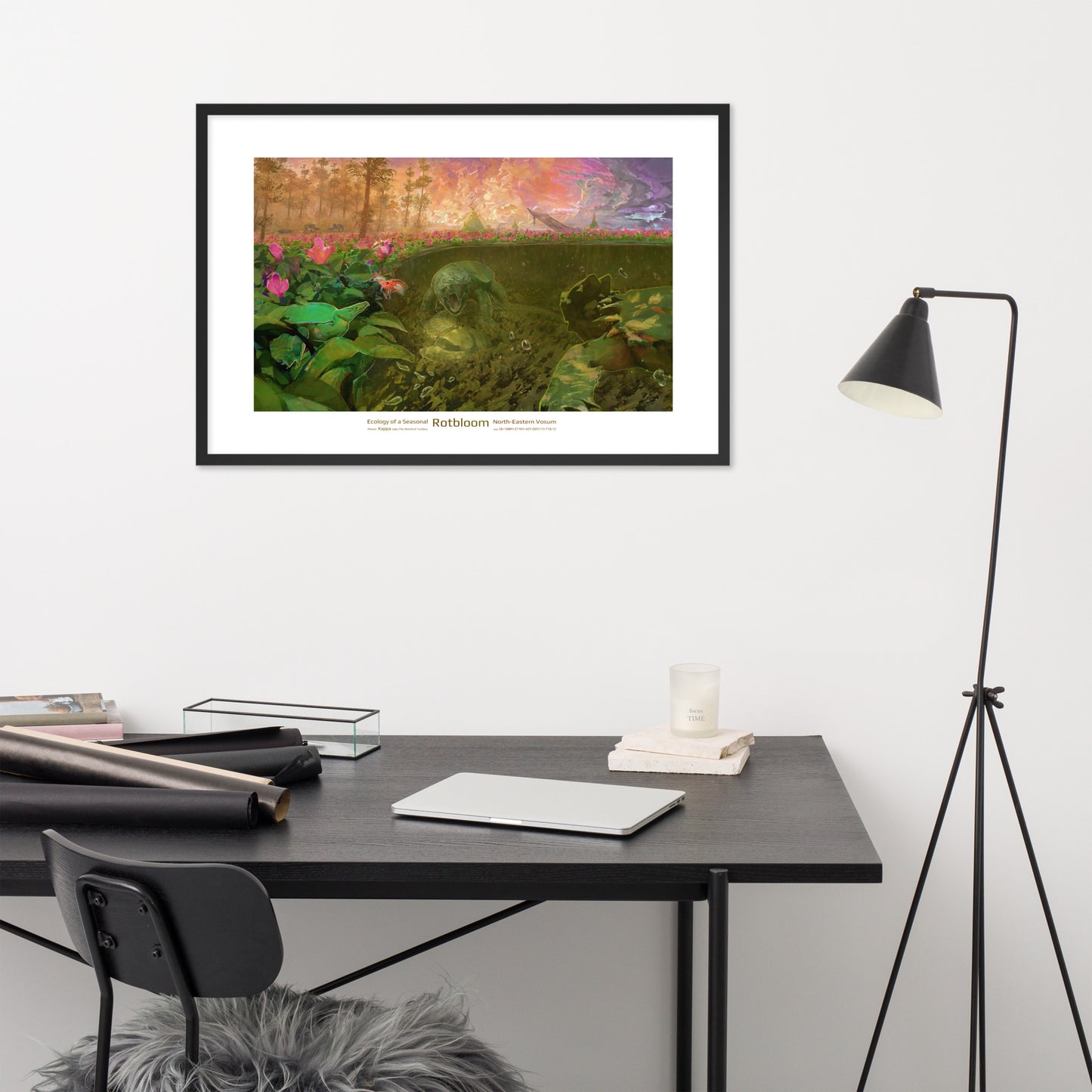 Rotbloom - Framed Art Print