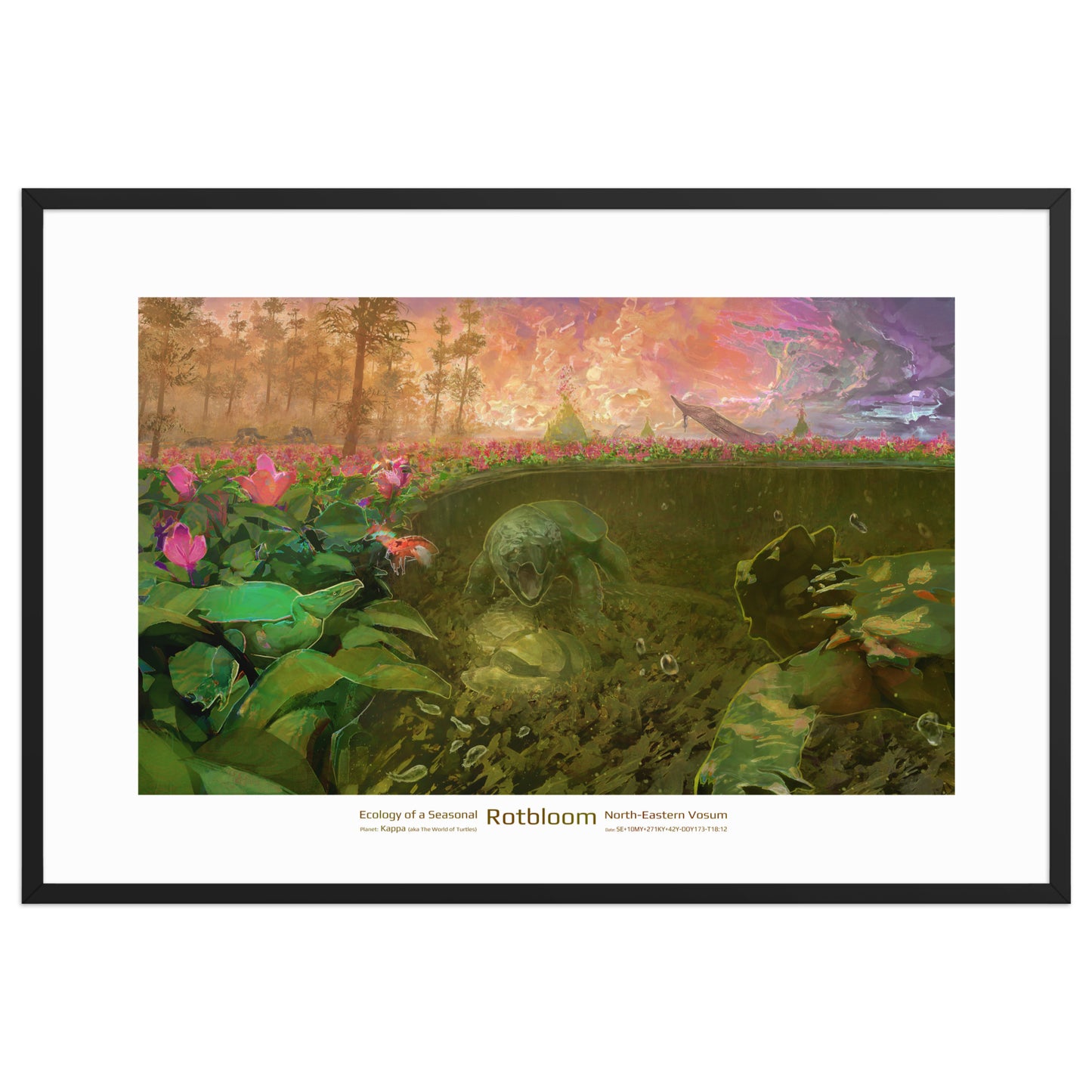 Rotbloom - Framed Art Print
