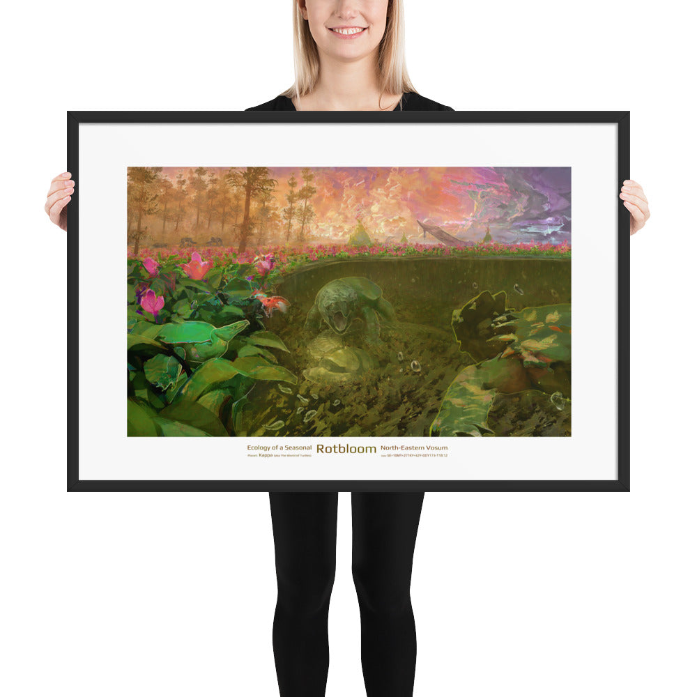Rotbloom - Framed Art Print